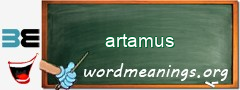 WordMeaning blackboard for artamus